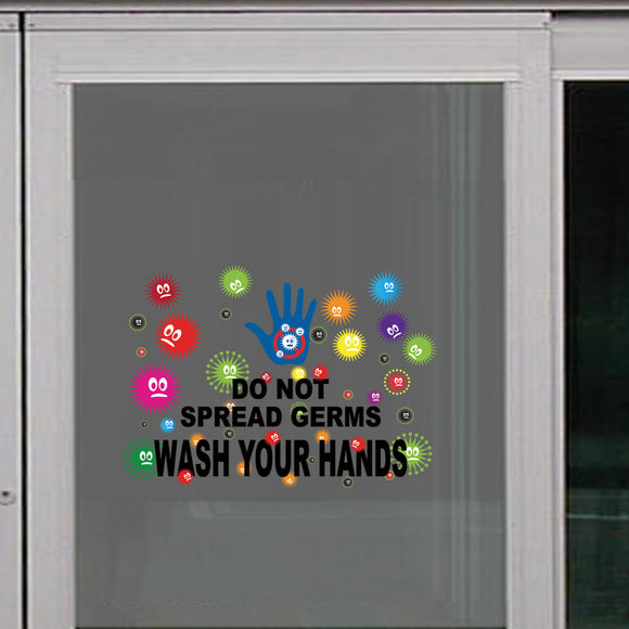 Epidemic,Prevention,Window,Background,Washing,Hands,Healthcare,Sticker,Floor,Decor