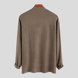 INCERUN,Black,Coffee,Green,Autumn,Winter,Stretch,Solid,Color,Turtleneck,Pullovers,Sweaters