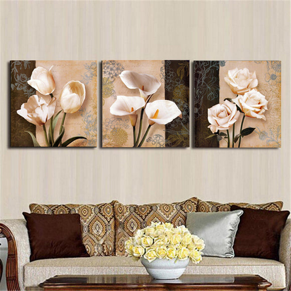 Orchid,Flower,Combination,Painting,Canvas,Frameless,Drawing,Decor,Paper