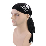 Unsiex,Skull,Print,Pleuche,Hooded,Pirate,Headpiece