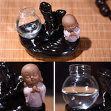 Ceramic,Backflow,Incense,Burner,Buddhist,Holder,Glass,Hydroponic,Creative,Gifts