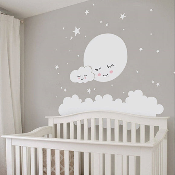 24*24in,White,Cloud,Stickers,Decal