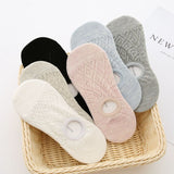 Women,Girls,Summer,Hollow,Breathable,Socks,Cotton,Antiskid,Invisible,Socks