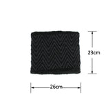 Winter,Thicken,Velvet,Beanie,Scarf,Double,Layers,Knitted