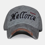 Unisex,Cotton,Washed,Embroidery,Pattern,Casual,Baseball