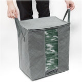 Foldable,Bamboo,Charcoal,Storage,Clothes,Blanket,Closet,Organizer,Quilts,Storage