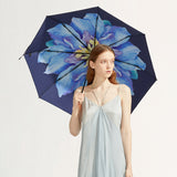 Beneunder,Folding,Sun&rain,Umbrella,Vinyl,Protection,Double,Layer,Flower,Printing,Umbrella