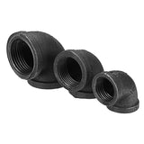Elbow,Degree,Pipes,Fittings,Malleable,Black,Female,Connector"
