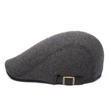 Womens,Winter,Woolen,Beret,Adjustable,Casual,Cabbie
