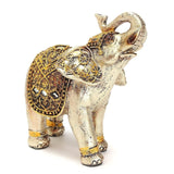Golden,Elephant,Statue,Lucky,Wealth,Figurine,Decor