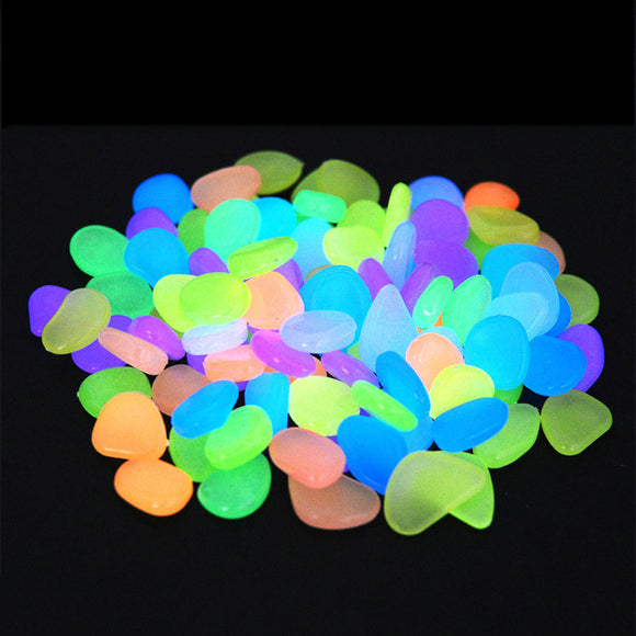 100pcs,Luminous,Garden,Pebbles,Gardening,Luminous,Stones,Outdoor,Decoration