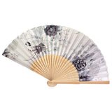 Summer,Vintage,Bamboo,Folding,Flower,Chinese,Dance,Party,Pocket