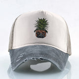 Unisex,Pineapple,Baseball,Washed,Studded