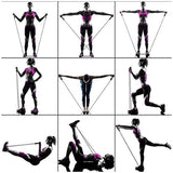 11PCS,Workout,Resistance,Bands,Anchor,Handles,Ankle,Straps,Muscle,Training,Equipment