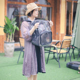 Transparent,Carrier,Fashion,Carrying,Puppy,Comfort,Travel,Outdoor,Shoulder,Backpack