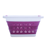 Large,Collapsible,Laundry,Drain,Basket,Clothes,Fruits,Space,Saving,Foldable