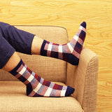 Fashion,Spell,Color,Plaid,Breathable,Cotton,Casual,Socks