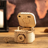 Wooden,Treasure,Mechanical,Gears,Building,Puzzle,Building,Model