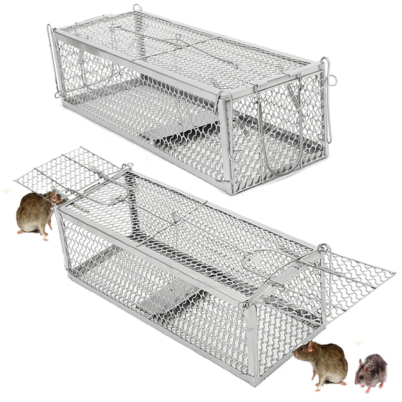 Large,Double,Entry,Mousetrap,Spring,Human,Control,Animal,Rodent,Catcher,Poison