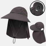 Unisex,Nylon,Solid,Color,Adjustable,Summer,Outdoor,Sunshade,Fishing,Climbing,Breathable,Bucket