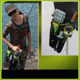 ZANLURE,19x6x33cm,Nylon,Black,Fishing,Outdoor,Tactical,Waist