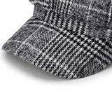 Womens,Cotton,Leisure,Newsboy,Berets,Painter,Plaid,Stripe