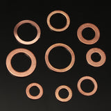 200Pcs,Solid,Copper,Washer,Assorted,Sealing,Washer,Sizes