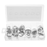 34pcs,Stainless,Steel,Jubilee,Clamps,Clips,Fastener,Tools