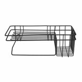 Hanging,Storage,Stand,Kitchen,Mounted,Black,Baskets