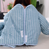 Winter,Quilt,Sleeves,Thickened,Blankets,Washed,Quilt,120cm,x160cm