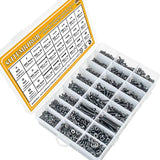 1200Pcs,Assorted,Stainless,Steel,Screws,Socket,Bolts