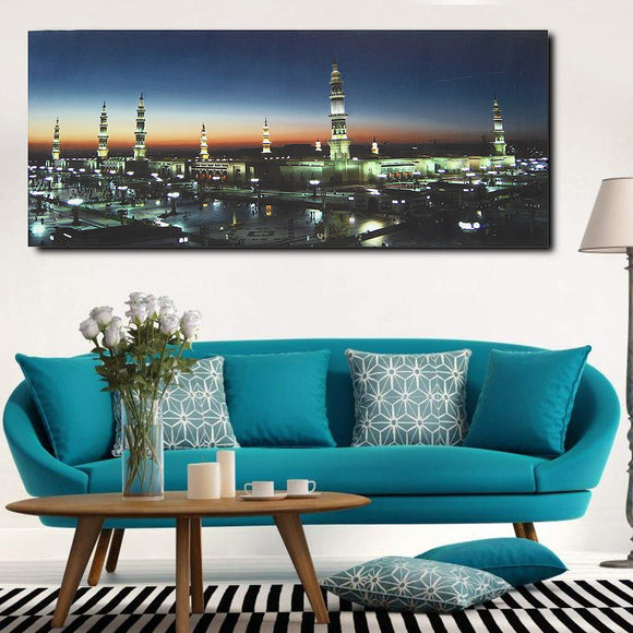 Print,Masjid,Mosque,Islamic,Muslim,Canvas,Paintings,Picture,Decor
