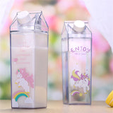 Portable,Novelty,Carton,Shaped,Cartoon,Unicorn,Printed,Water,Bottle