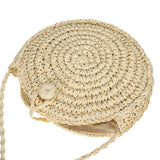 Round,Straw,Handmade,Woven,Beach,Camping,Travel,Crossbody,Handbag,Shoulder