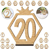 Signs,Wooden,Table,Numbers,Holder,Birthday,Wedding,Party,Decor