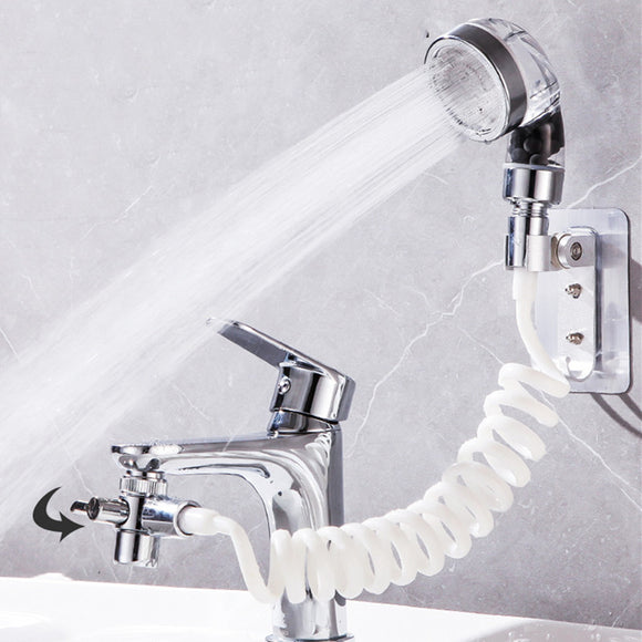 Bathroom,Basin,Water,External,Shower,Flexible,Washing,Faucet,Rinser,Extension,Clean,Portable