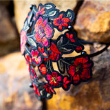 Women,Embroidery,Vintage,Hollow,Ethnic,Style