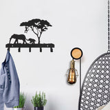 Decorative,Hooks,Elephant,Family,Silhouette,Wooden,Clothes,Modern,Decoration,Stickers,Kitchen,Bathroom,Towel