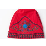 Women,Ethnic,Embroidery,Cotton,Beanie,Vintage,Flower,Pattern,Elastic,Adjustable