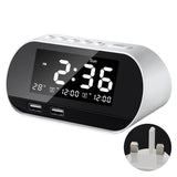 Puertos,Phone,Charger,Raido,Multifunctional,Alarm,Clock,Design,Wireless,Speaker,Office,brightness,adjustable,Display,Permanent,Calendar