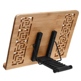 Wooden,Reading,Bookshelf,Tablet,Stand,Bamboo,Holder,Retro