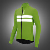 WOSAWE,Winter,Thermal,Fleece,Men's,Cycling,Jacket,Safety,Reflective,Bicycle,Windproof,Clothing