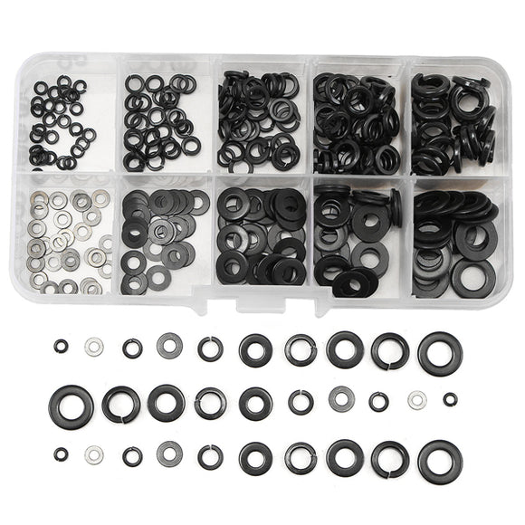 280Pcs,Values,Stainless,Steel,Washer,Spring,Washers,Assortment
