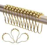 12Pcs,Stainless,Steel,Shower,Curtain,Hooks,Rings,Bathroom