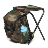 150kg,Oxford,Cloth,Folding,Stool,Multifunctional,Storage,Backpack,Chair,Camping,Hunting,Fishing