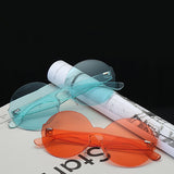 Women,Summer,Colorful,Round,Frame,Glassess,Outdooors,Protection,Glasses