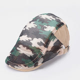 Linen,Summer,Outdoor,Sunshade,Casual,Camouflage,Printing,Breathless,Beret,Forward