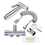Stainless,Steel,Toilet,Bidet,Sprayer,Handheld,Bathroom,Cleaning,Portable