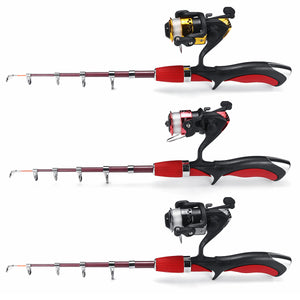 Carbon,Fiber,Telescopic,Fishing,Spinning,Combo,Fishing