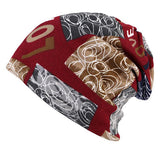 Printed,Beanie,Women,Autumn,Bonnet,Collar,Scarf